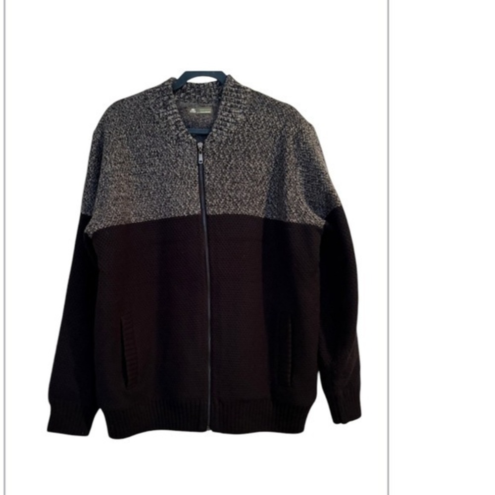AFS JEEP NWOT Black & Gray Color block Sherpa lined Zip Up XXL